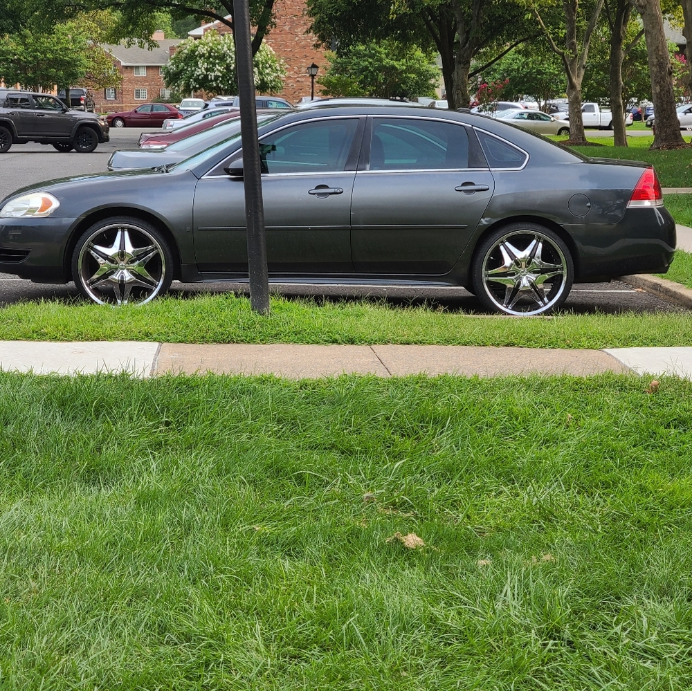 22 inch rims and tires(chrome)